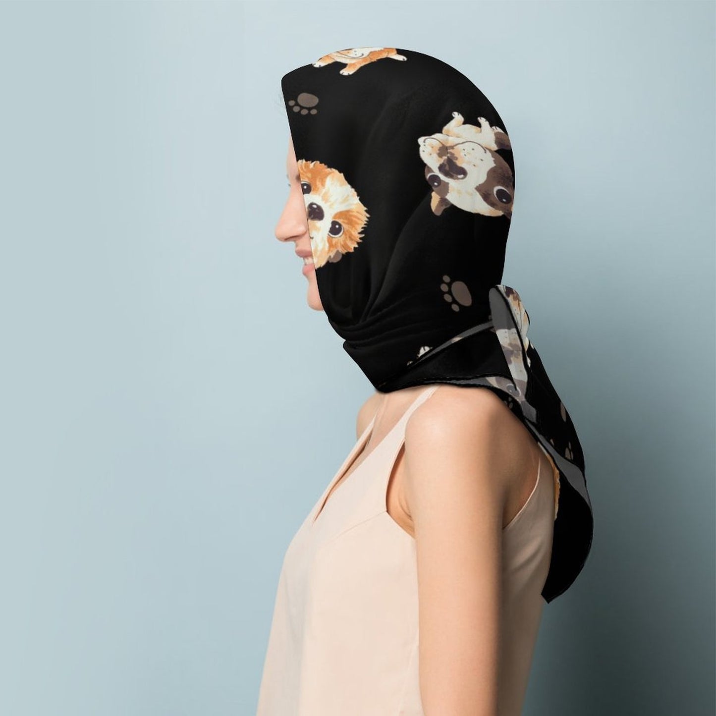 Custom Printed Scarf | Personalized Photo & Logo Silk-Feel Scarf