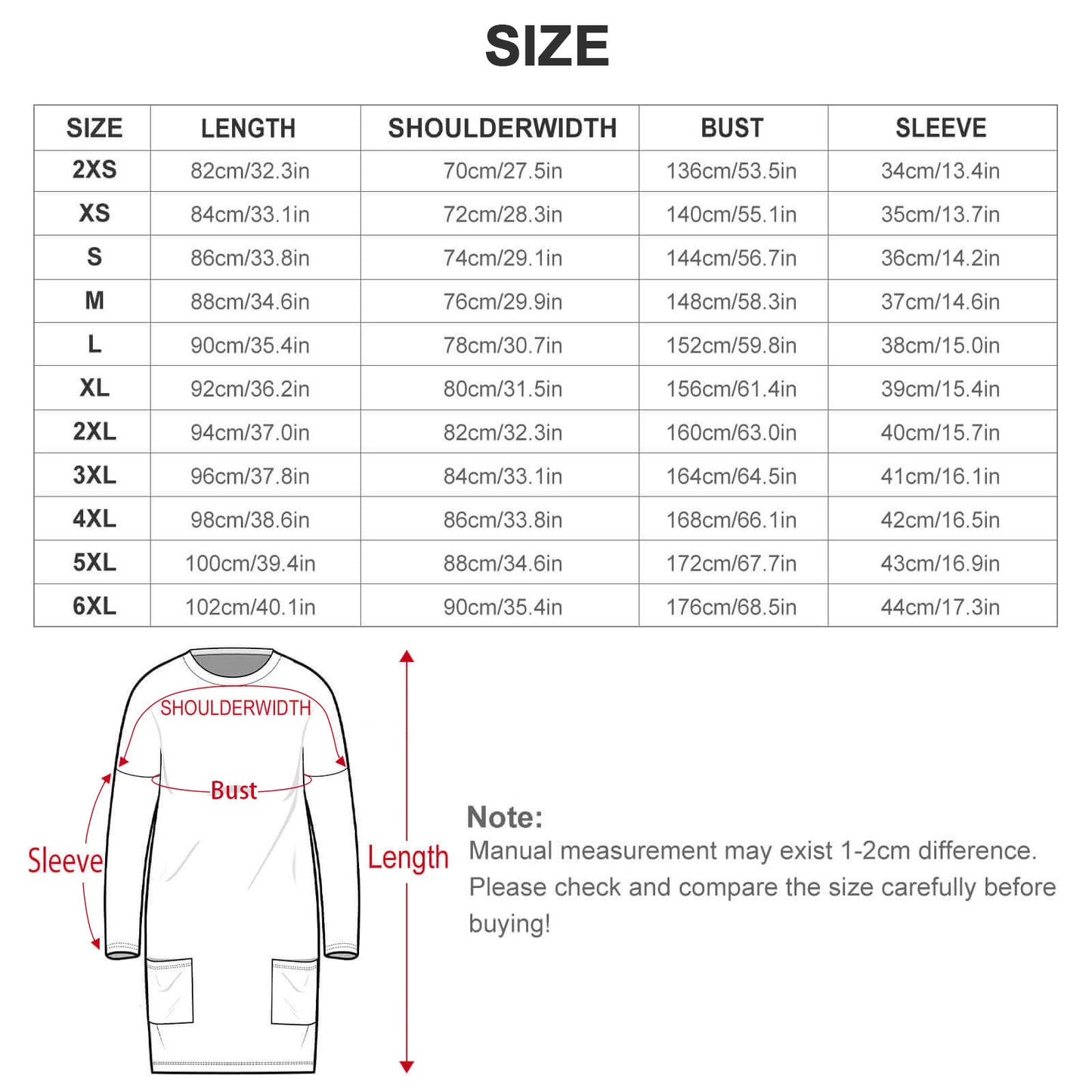 Custom Women's Oversized Tunic Sweatshirt | Long Top with Pockets