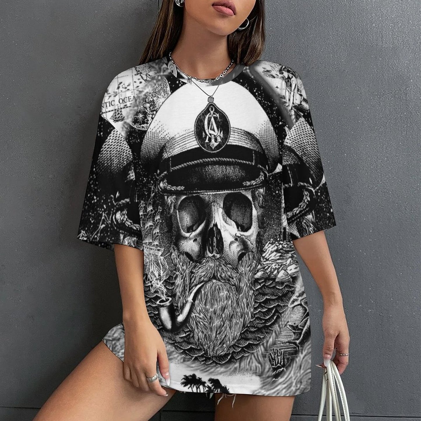 Custom All-Over Print T-Shirt | Personalized Drop Shoulder Cotton Tee