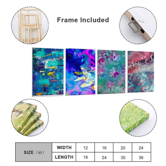 4 Piece Custom Canvas Wall Art Set | Turn Your Photos into a Gallery