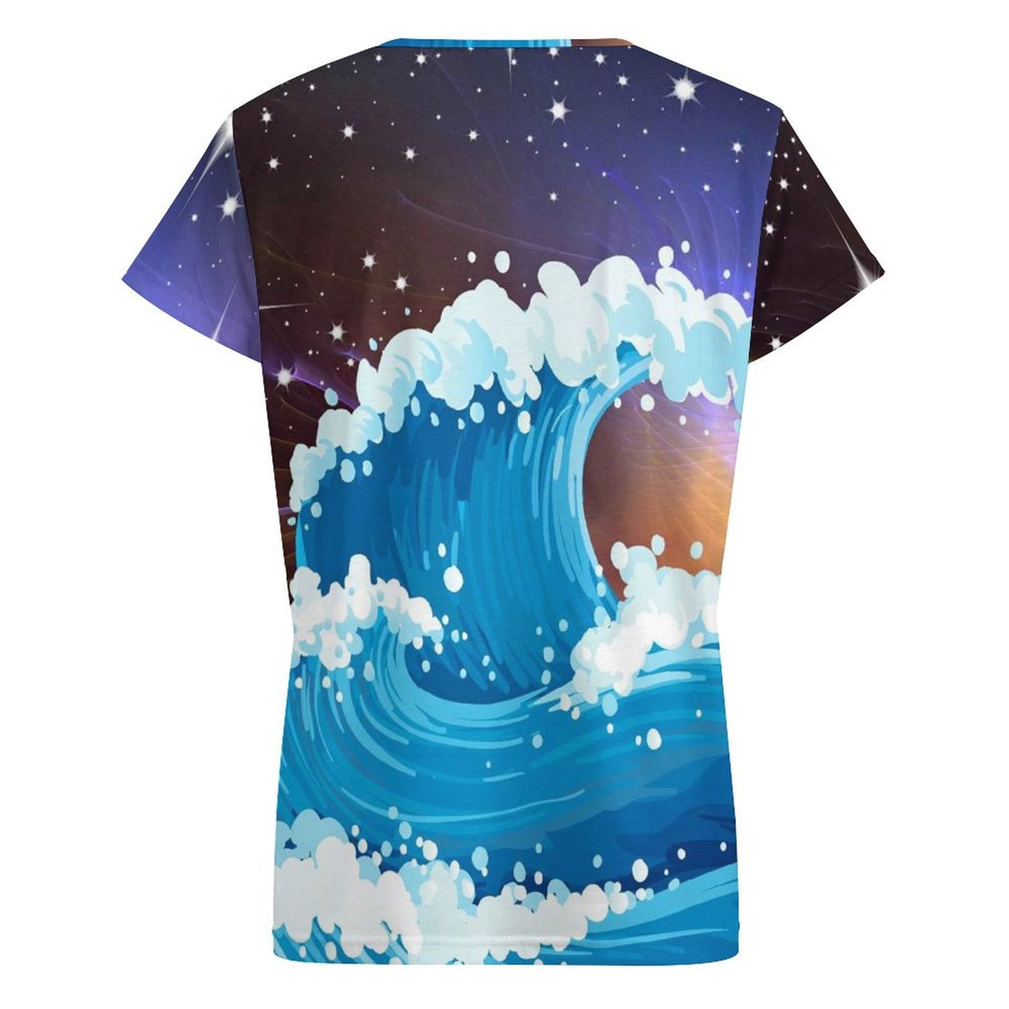 Custom Women's V-Neck T-Shirt (VT) | All-Over Print Polyester Tee