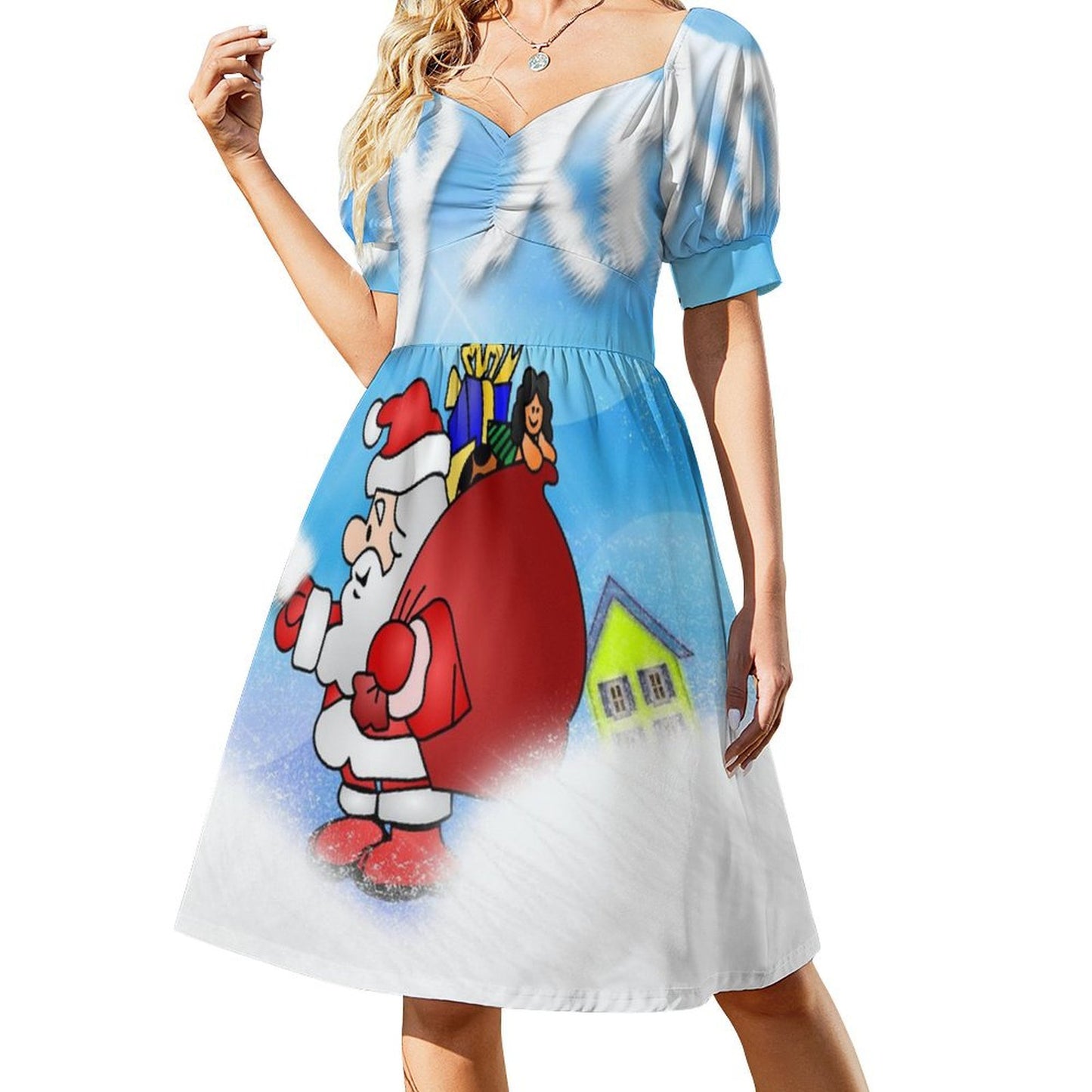 Custom Sweetheart Dress | Personalized Photo A-Line Mini Dress