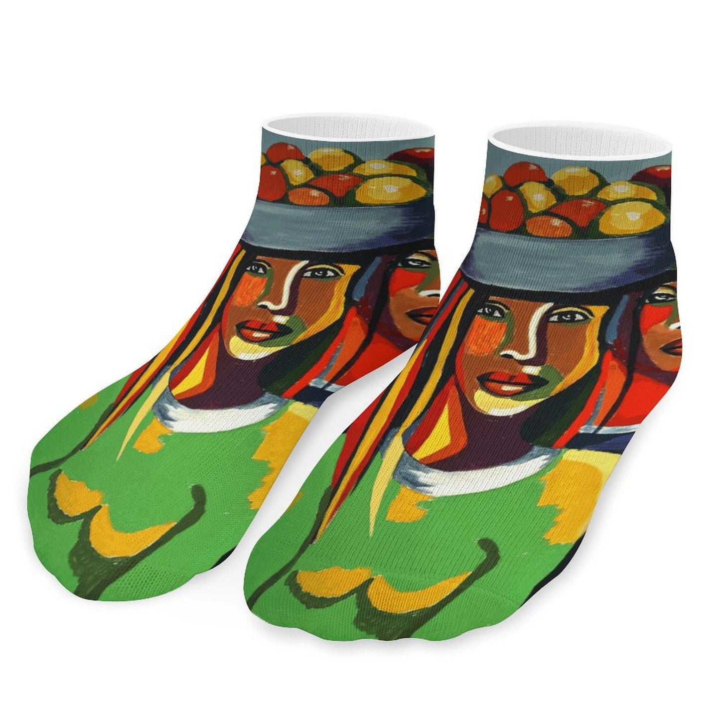 Custom Short Socks (5-Pack) | Personalized Polyester Ankle Socks