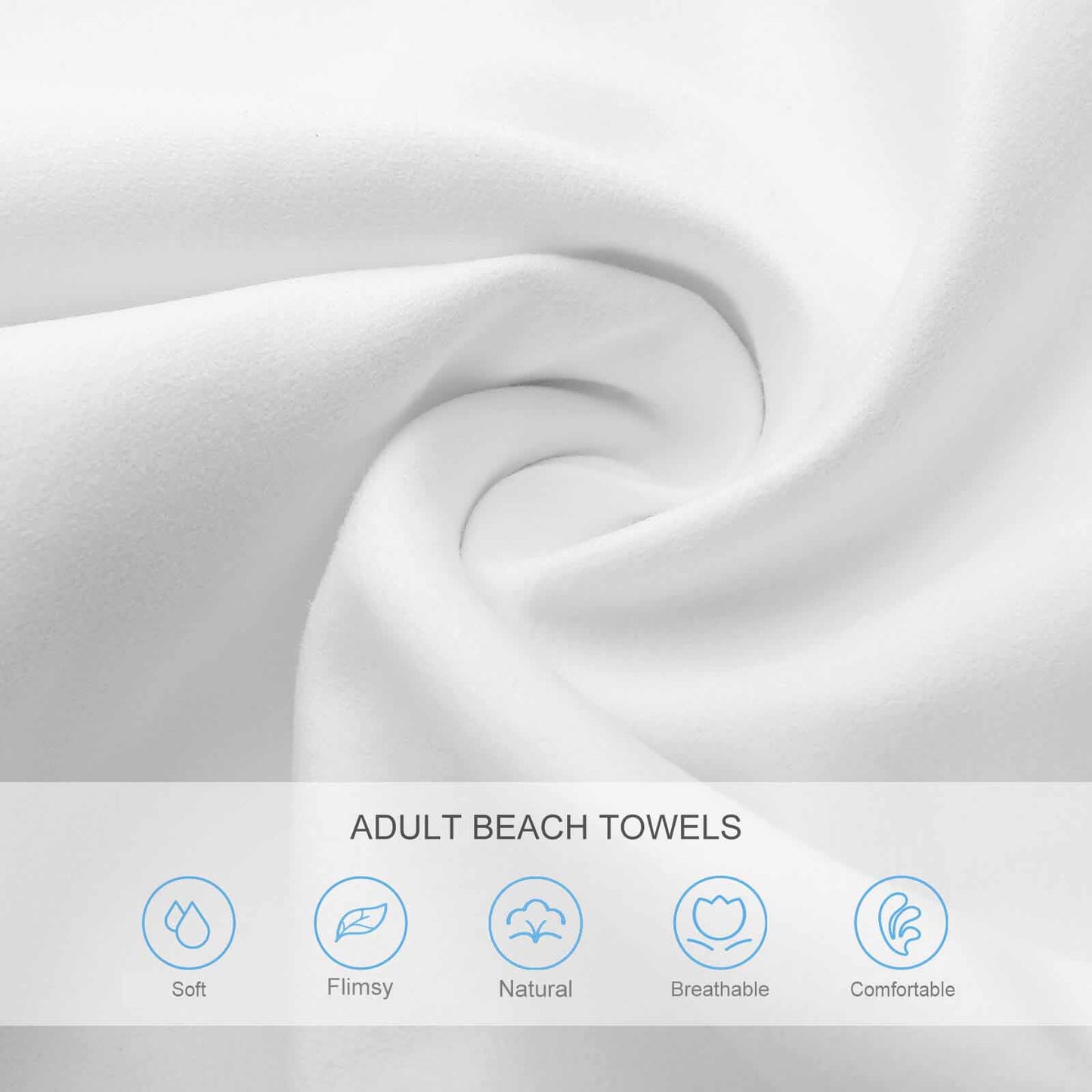 Custom Adult Beach Towel 130x80cm | Personalized Quick-Dry Fleece