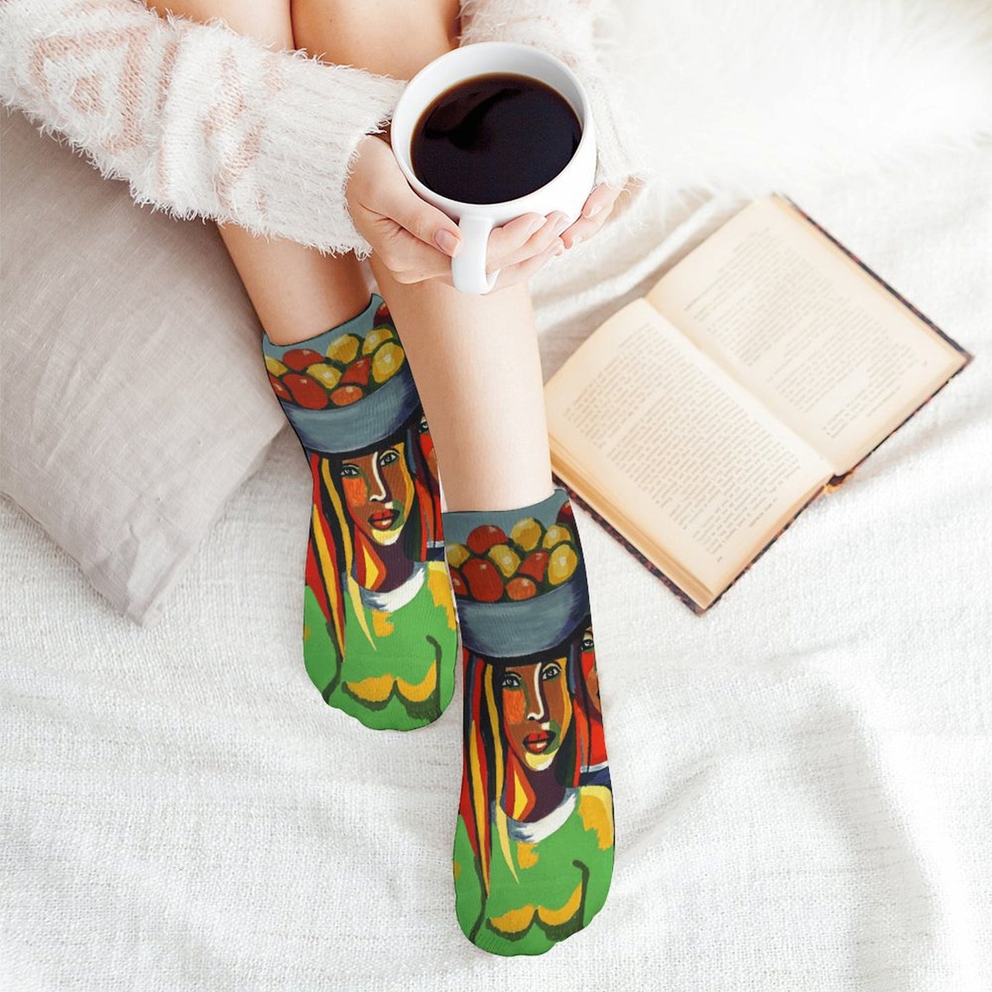 Custom Short Socks (5-Pack) | Personalized Polyester Ankle Socks