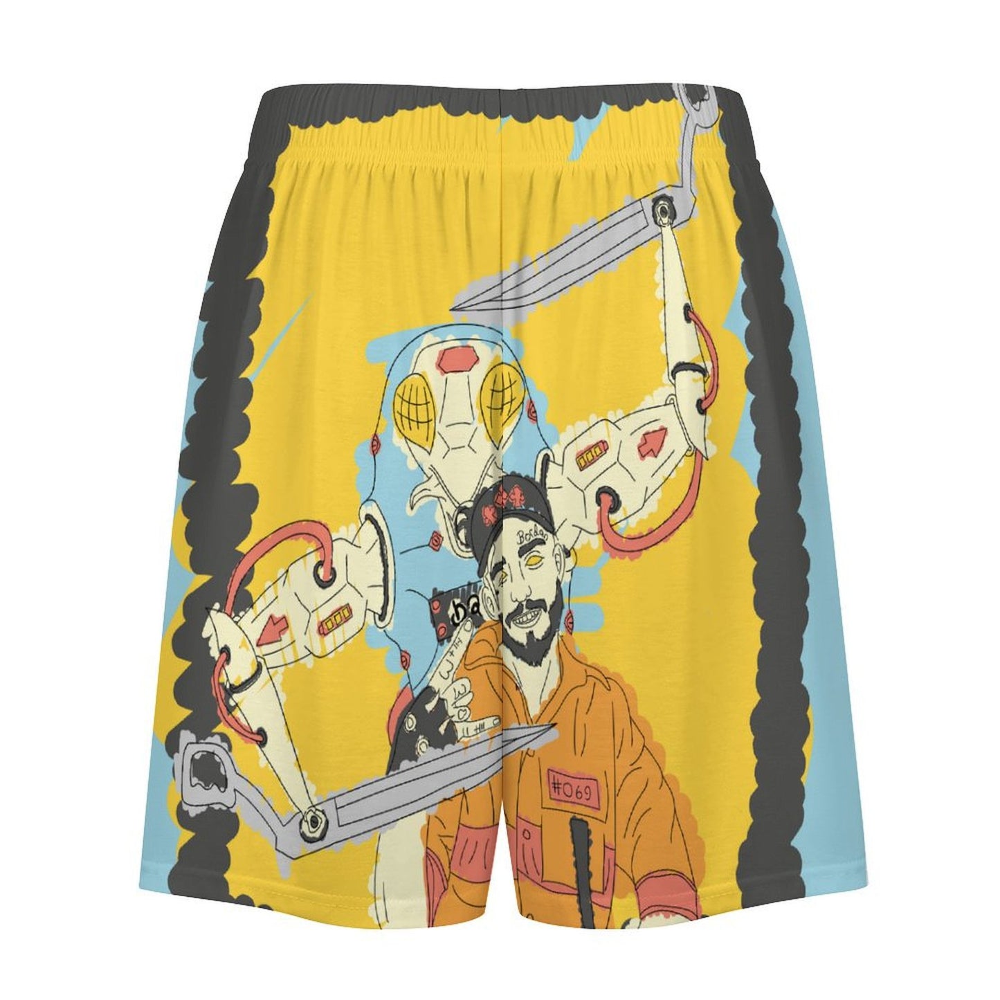 Custom Ice Silk Capri Pajama Shorts | Personalized Comfort Wear