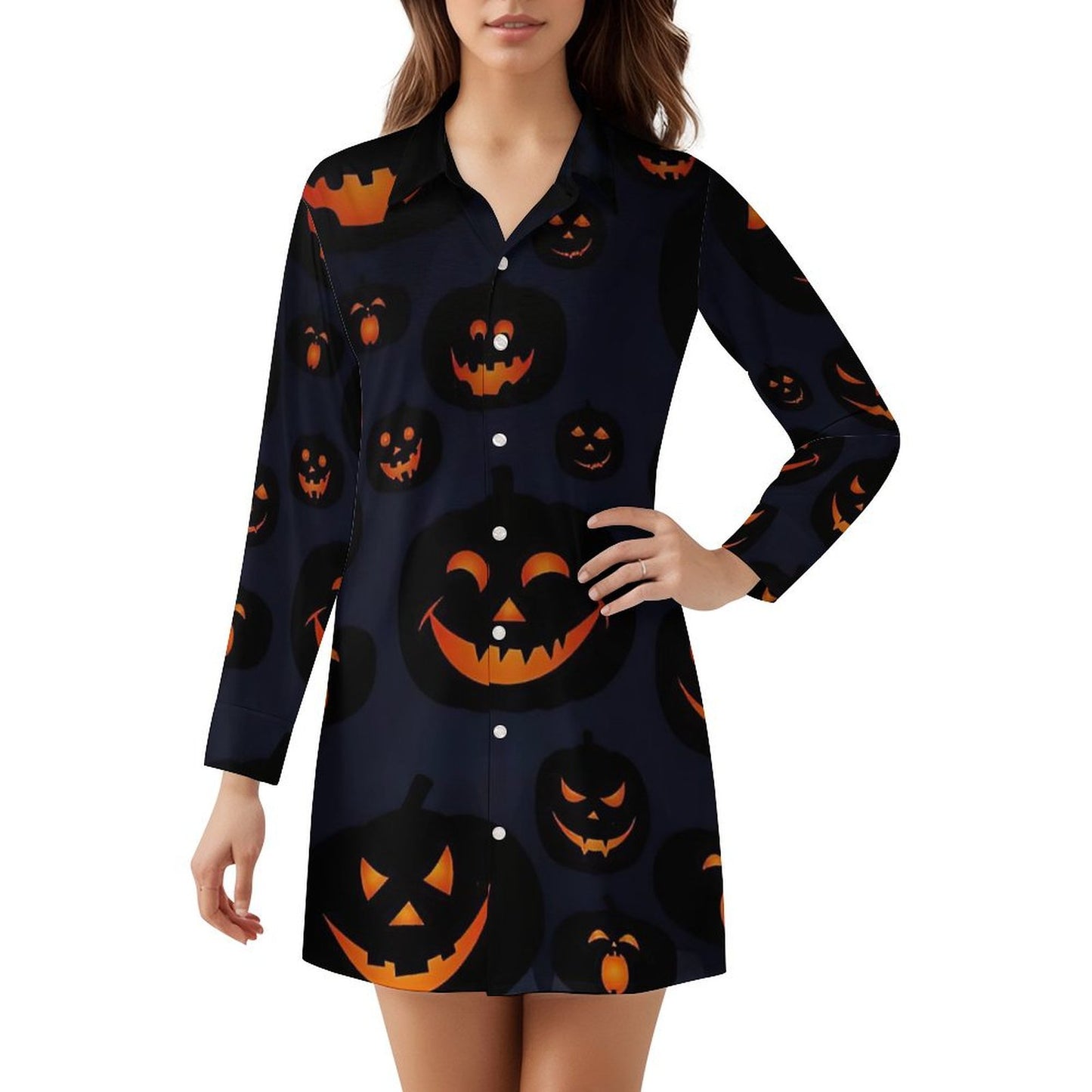 Custom Shirt Dress with Rounded Hem | Personalized Gift for Her