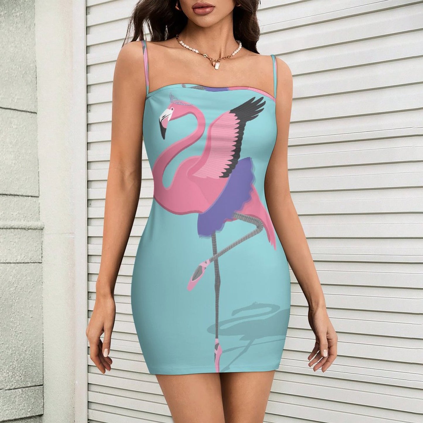 Custom Milk Silk Dress | Personalized Strap Dress for Women