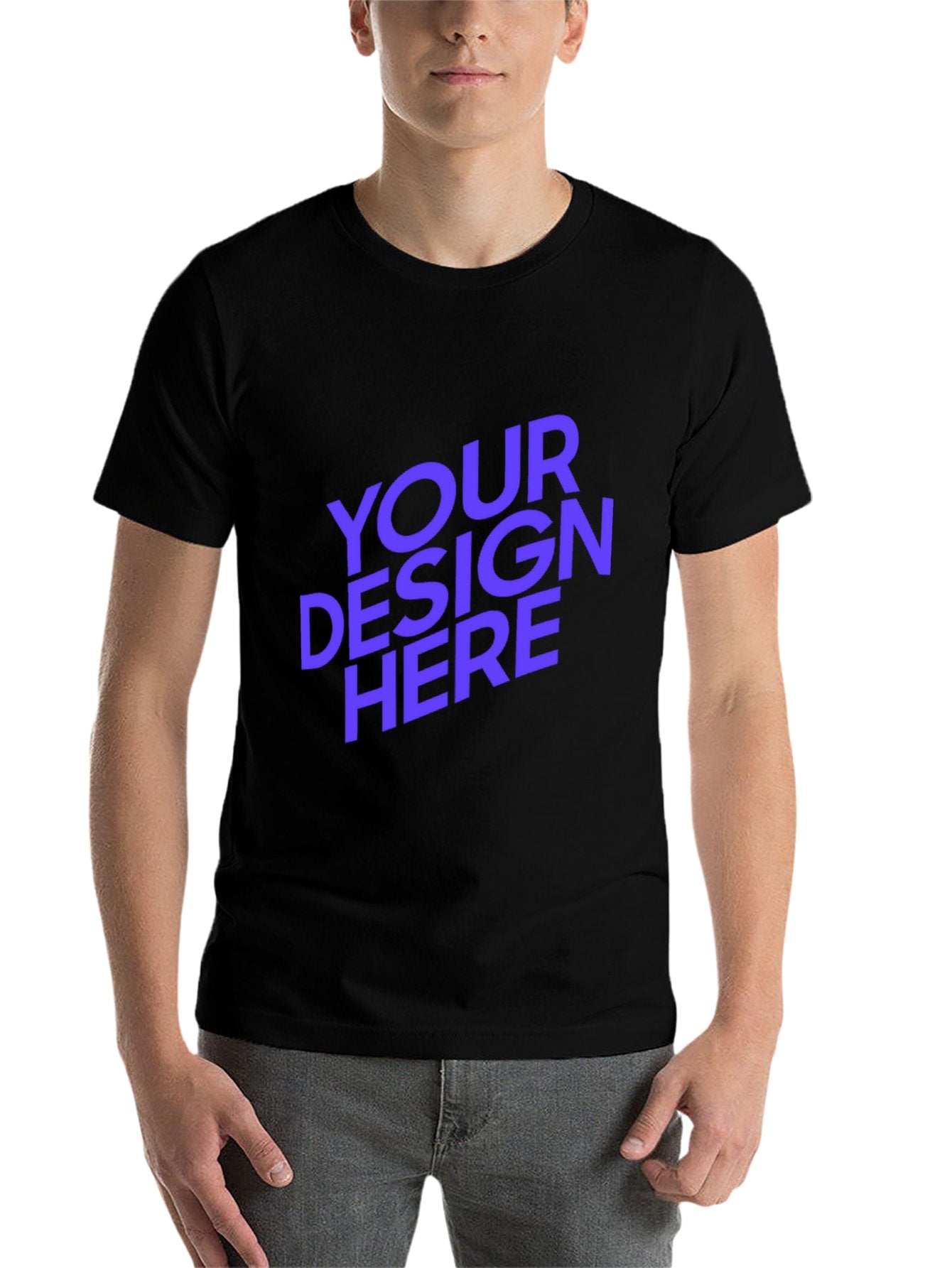 Personalized Custom Double-sided Print Womens / Ladies Cotton short-sleeved T-shirt with Text & Graphic Design