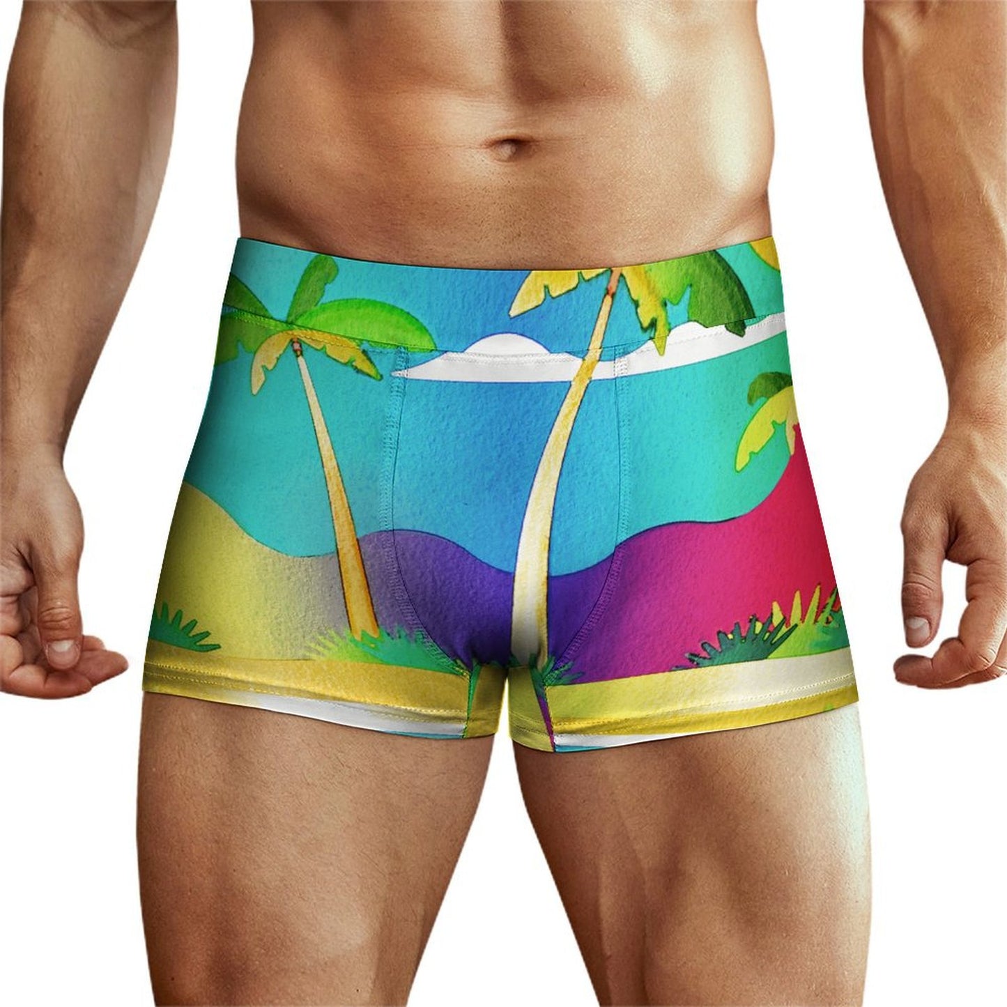 Custom Men's Covered Waistband Briefs | Personalized Milk Silk Underwear