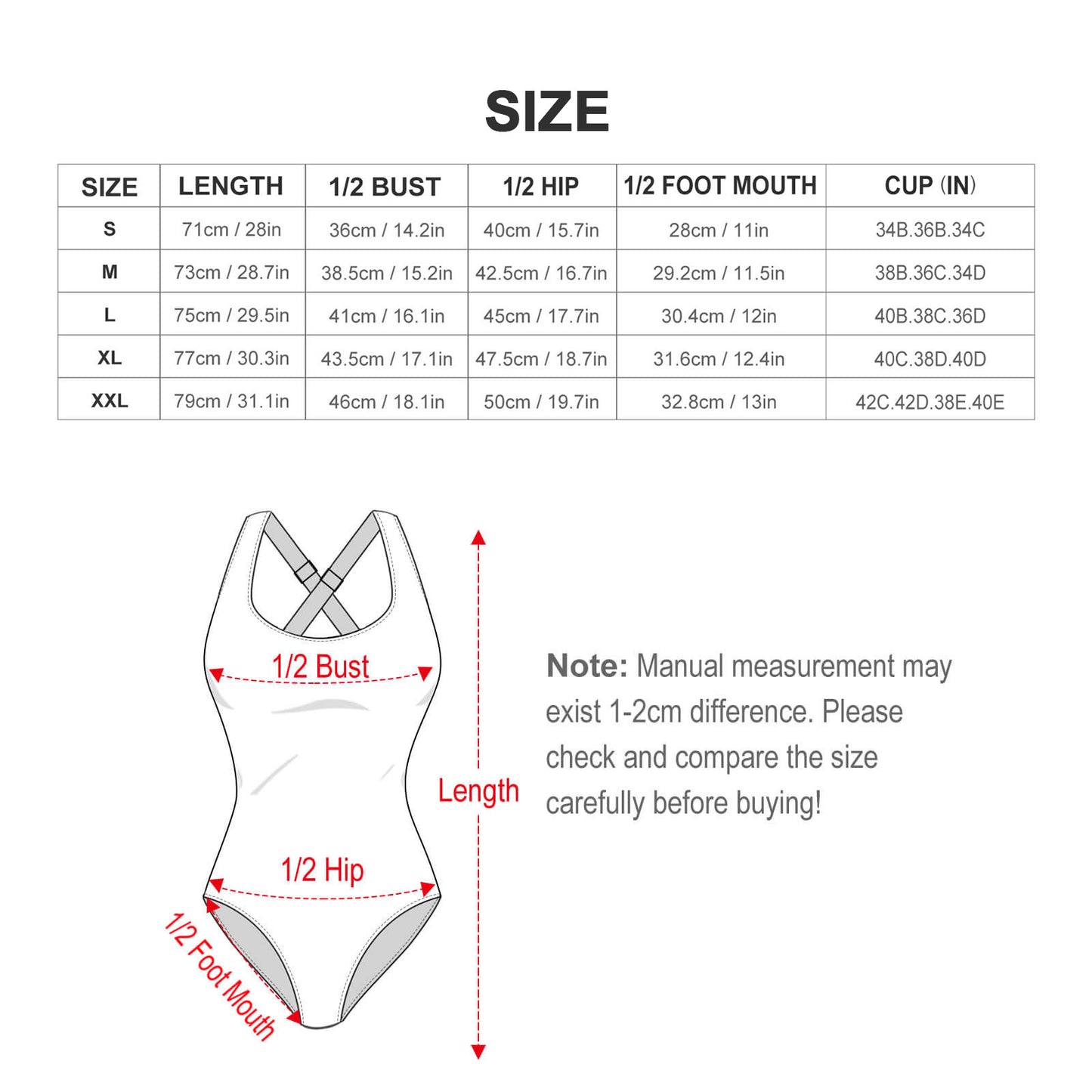 Custom One Piece Swimsuit Adjustable Strap | Tummy Control Monokini