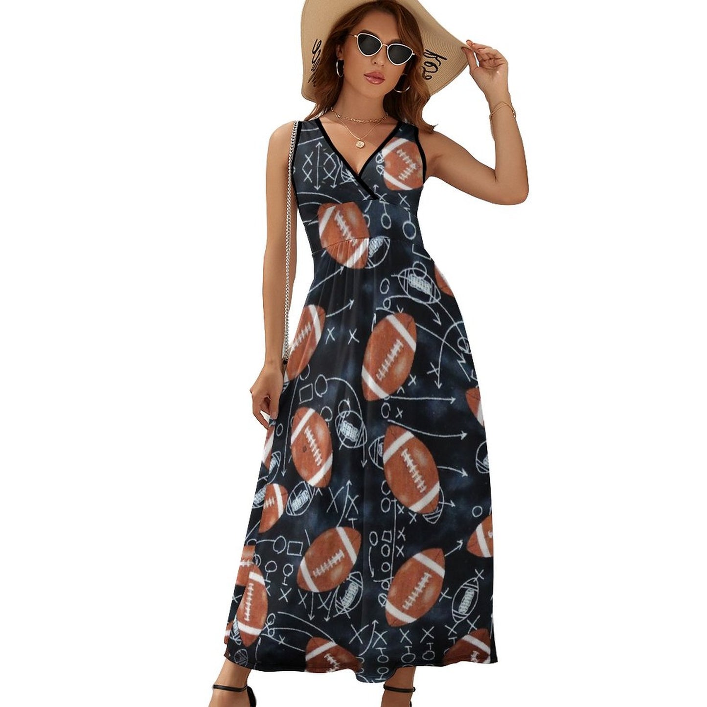 Custom Print Maxi Dress | Design Your Own Sleeveless Summer Dress