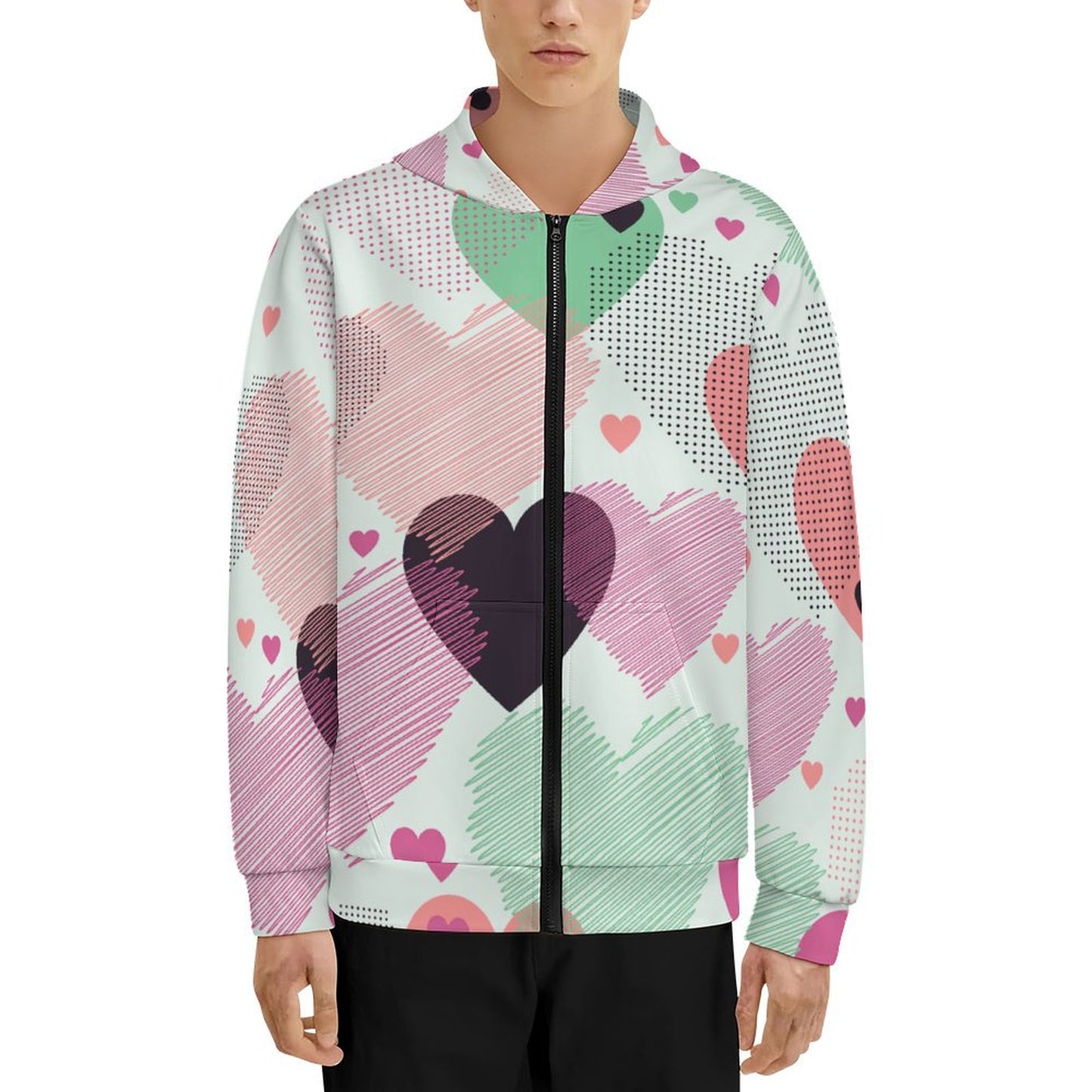 Custom Youth Zip Hoodie | Personalized Breathable Sweatshirt for Teens