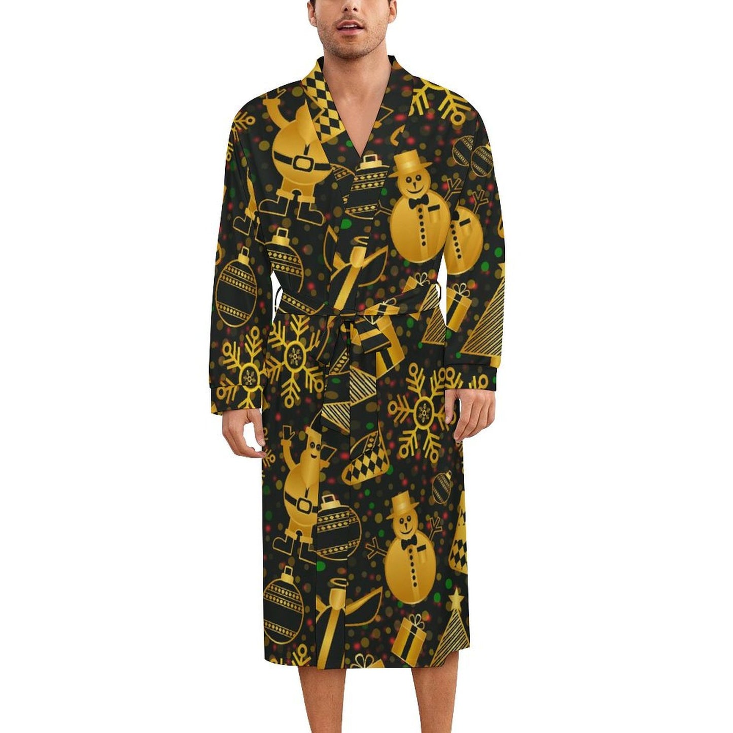 Custom Men's Robe | Personalized Silk Dressing Gown for Him