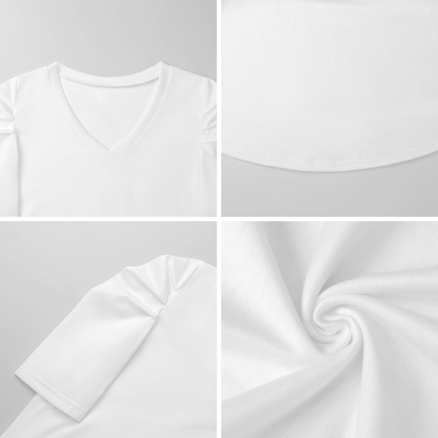 Custom Puff Sleeve Top for Women | Personalized Blouse with Photo