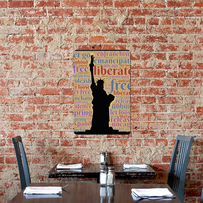Custom Vertical Aluminum Sign: Durable, UV-Printed Personalized Metal Art (30x20cm)