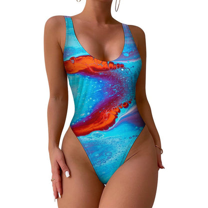 Custom One-Piece Swimsuit | Personalized Luminous Swimwear