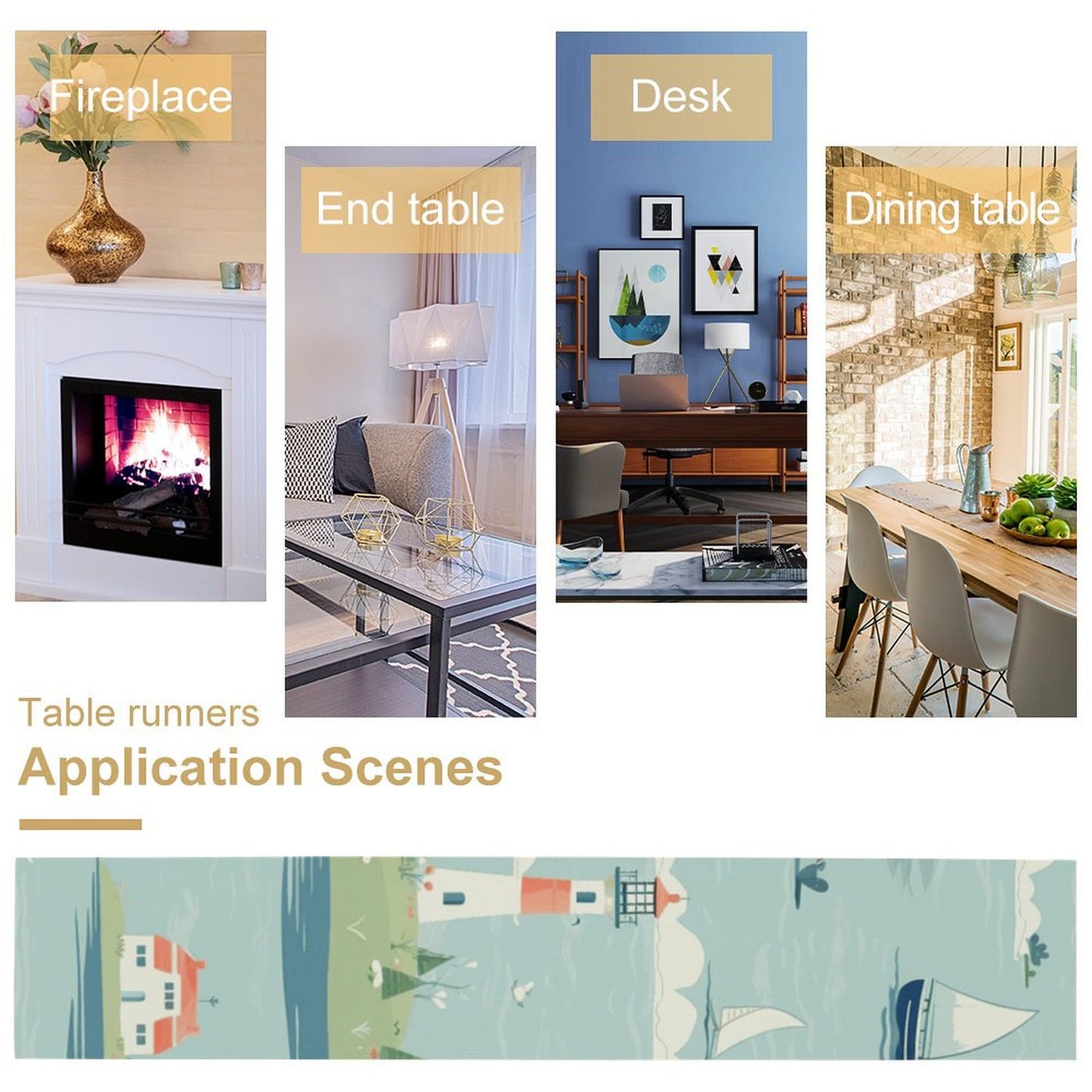 Custom Linen Table Runner | Personalized for Farmhouse & Dining Decor