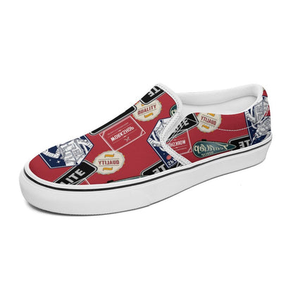 Custom Slip-On Canvas Shoes | Personalized Loafers for Men & Women