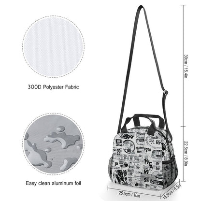 Custom Insulated Crossbody Lunch Bag | Hands-Free Adjustable Tote