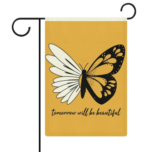 Custom Burlap Garden Flag | Personalized for Farmhouse & Outdoor Decor