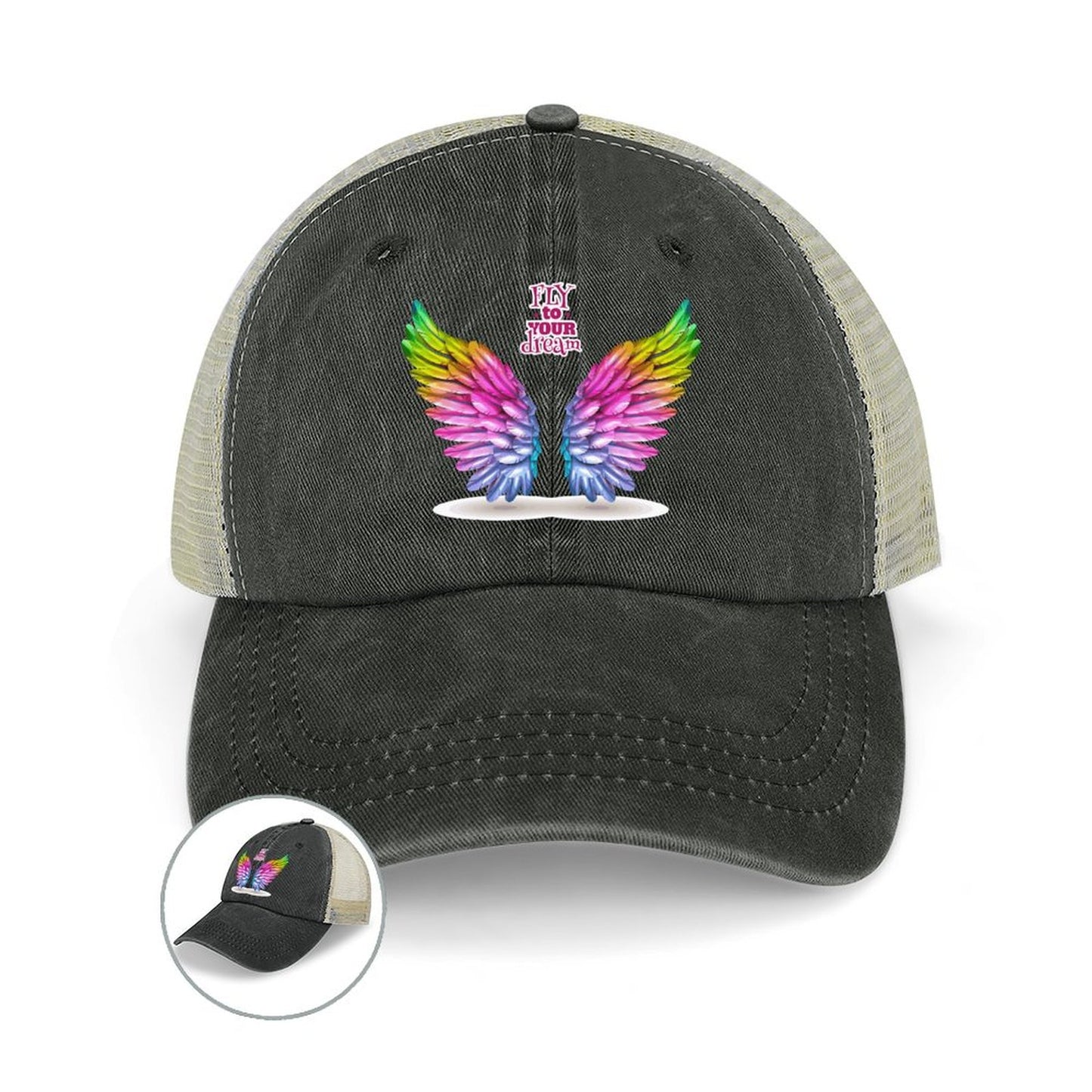 Custom Hollow-Out Denim Cap | Personalized Cotton Baseball Hat