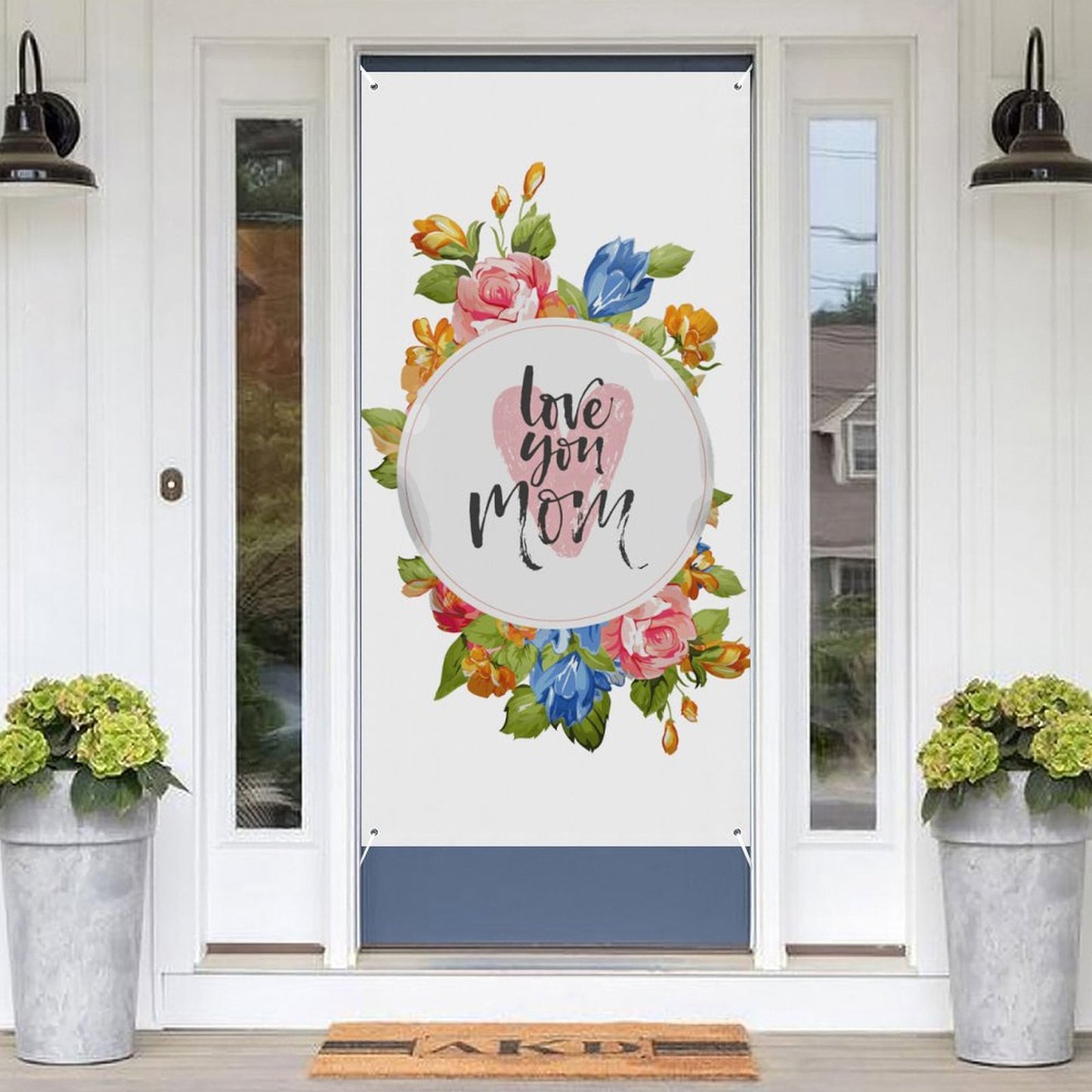 Custom Photo Door Banner | Personalized Decorative Curtain for Home