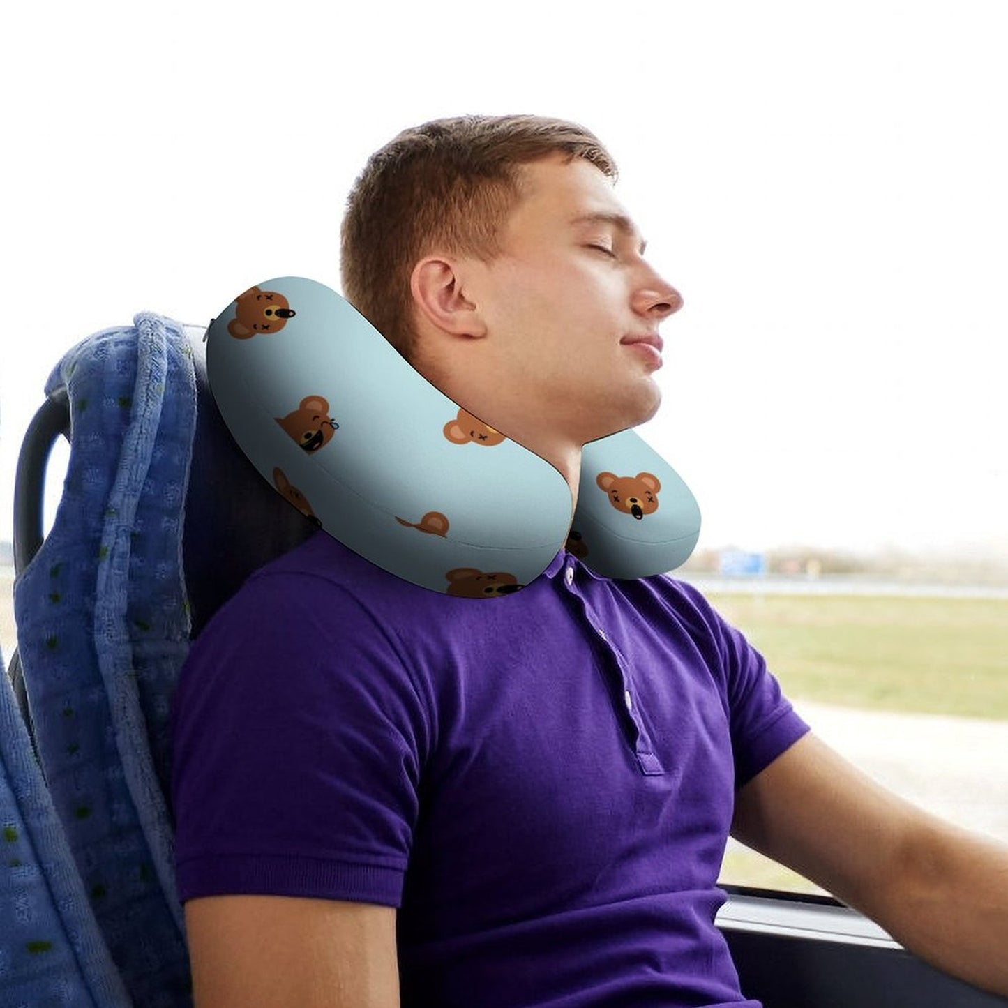 Custom Memory Foam Neck Pillow | Personalized U-Shaped Travel Pillow