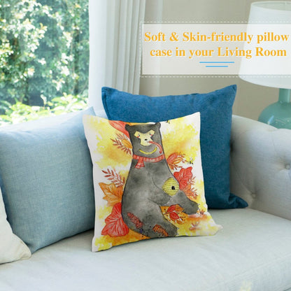 Custom Photo Pillow Cover 18x18 | Personalized Plush Cushion Case