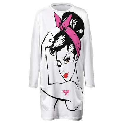 Custom Oversized Pocket Tunic | Long Sweatshirt for Leggings (2XS-6XL)