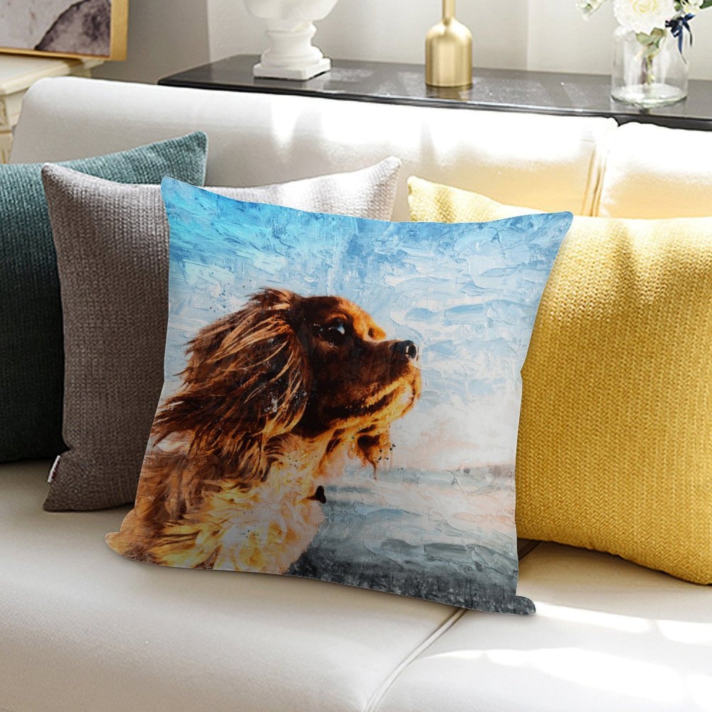 Custom Plush Pillow Covers (Set of 2) | Personalized Soft Throw Pillow Cases | Photo & Text