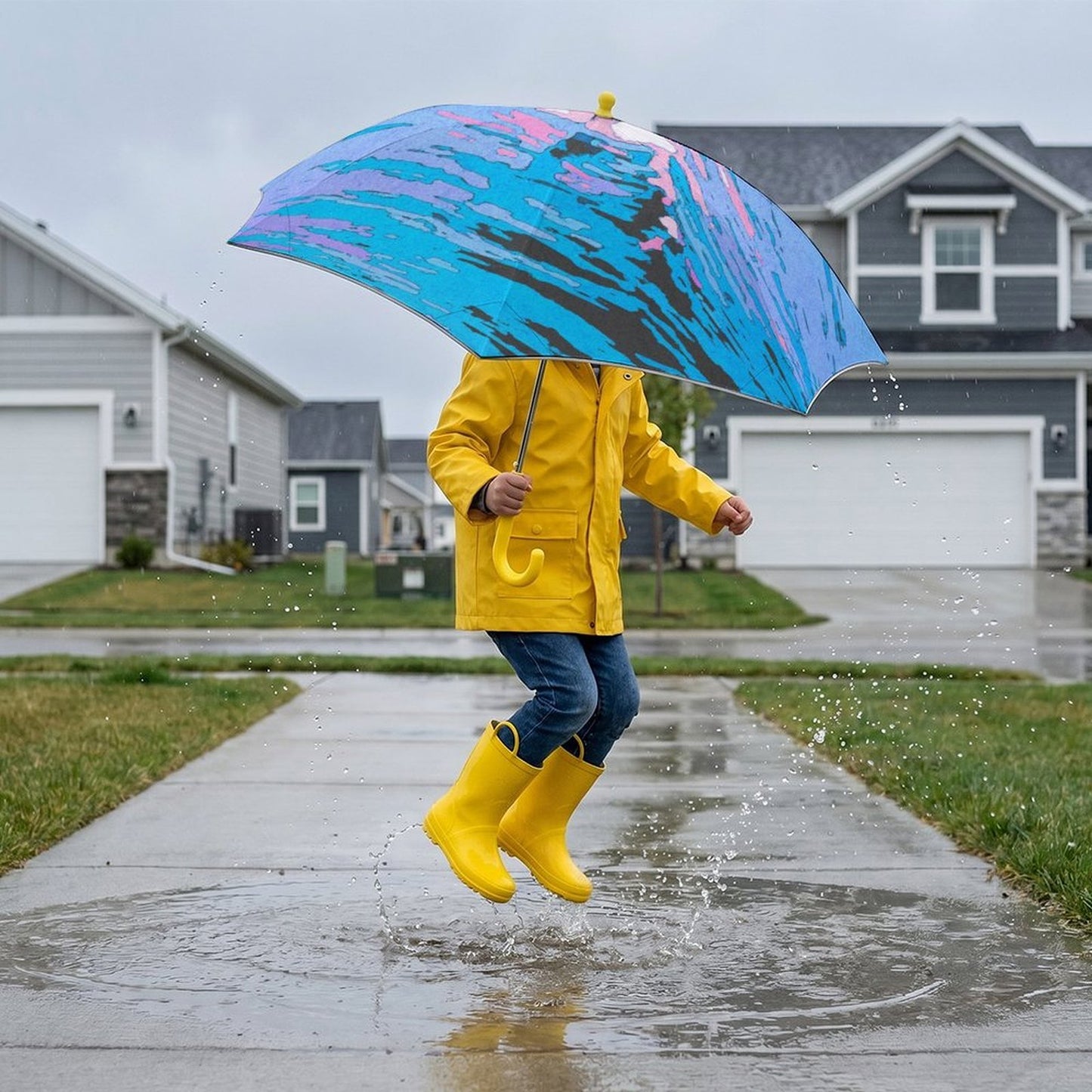 Children's Umbrella Ocean Summer Style One Size
