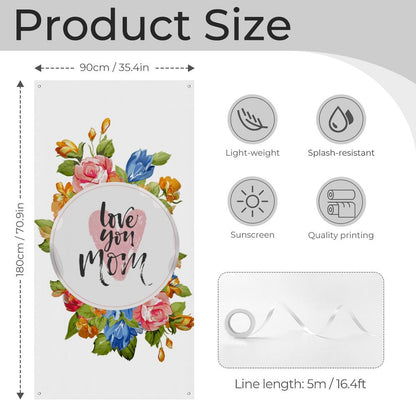 Custom Photo Door Banner | Personalized Decorative Curtain for Home