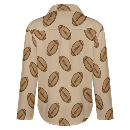 Custom Asymmetric Hem Long Sleeve Shirt | Plus Size S-8XL Artistic Top