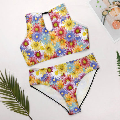 Custom Halter Bikini Set | Personalized Two-Piece Swimsuit YourSurprise