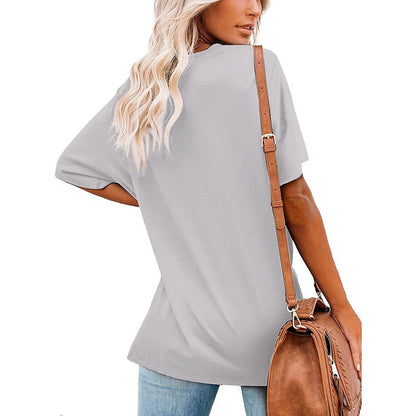 Custom Women's Relaxed Fit V-Neck T-Shirt