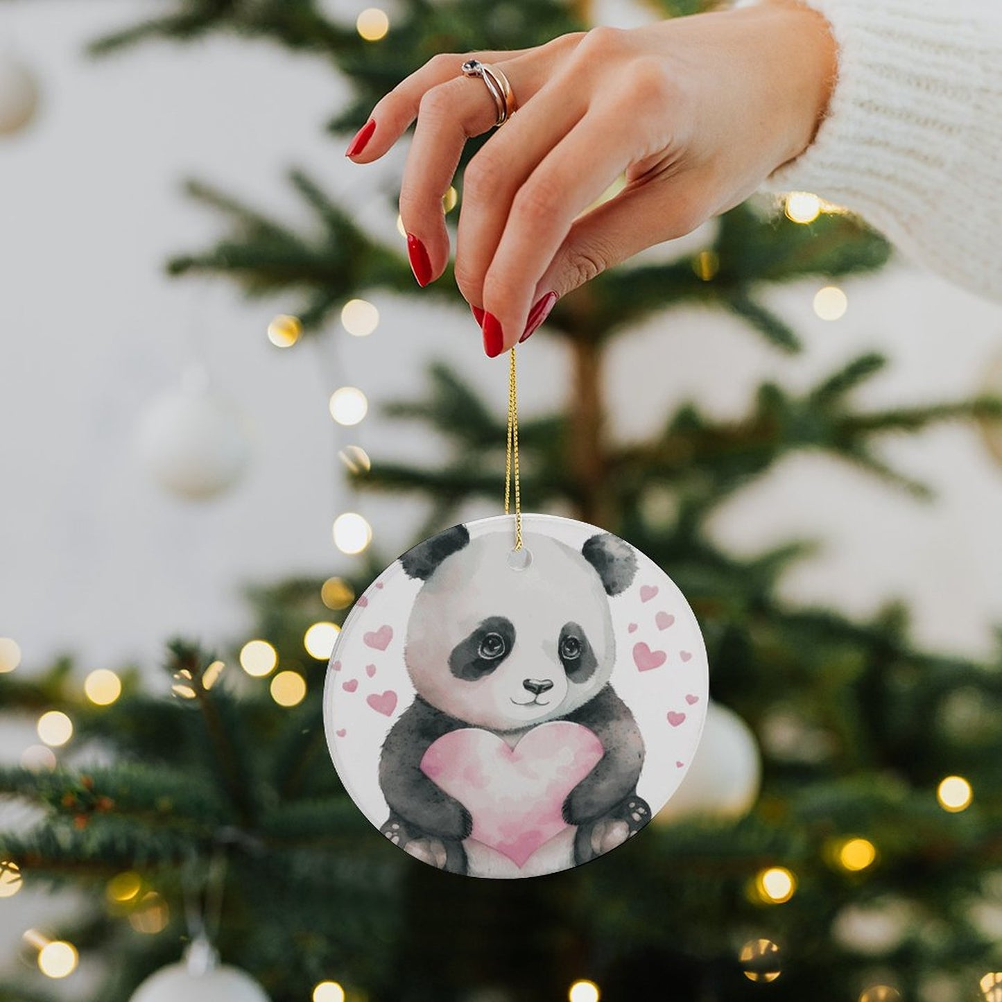 Custom Ceramic Ornament | Personalized Double-Sided Photo Gift