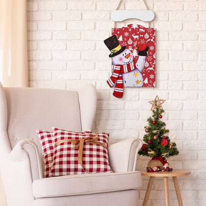 Your Photo as Custom Wooden Christmas Wall Art | A Rustic Holiday Scene