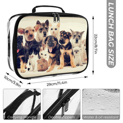 Custom Clear PVC Backpack Set — Personalized 3-Piece Transparent Bag Bundle