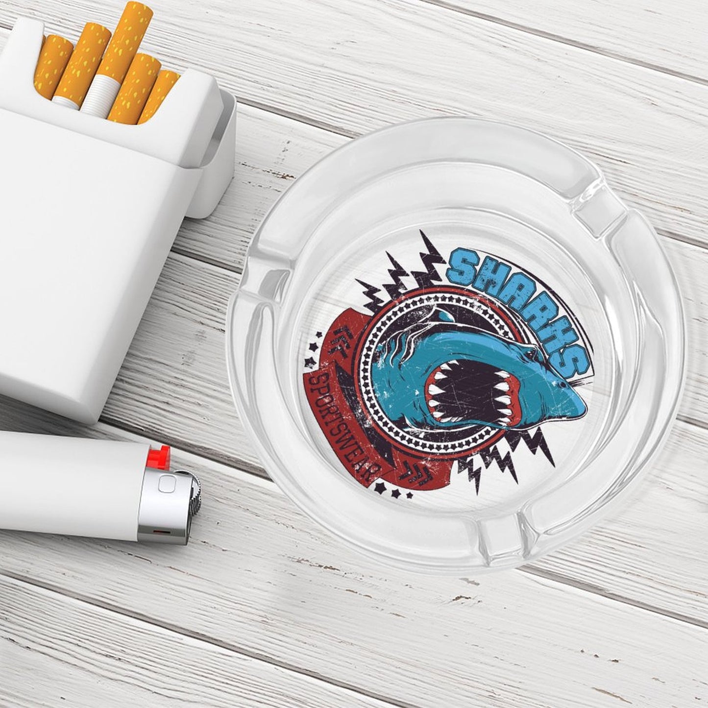 Custom Glass Ashtray | Personalized with Your Photo or Logo