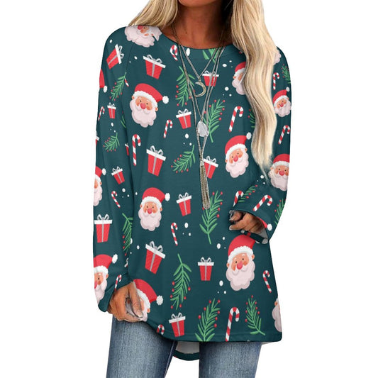 Custom Tunic T-Shirt | Personalized Long Sleeve Tops for Women