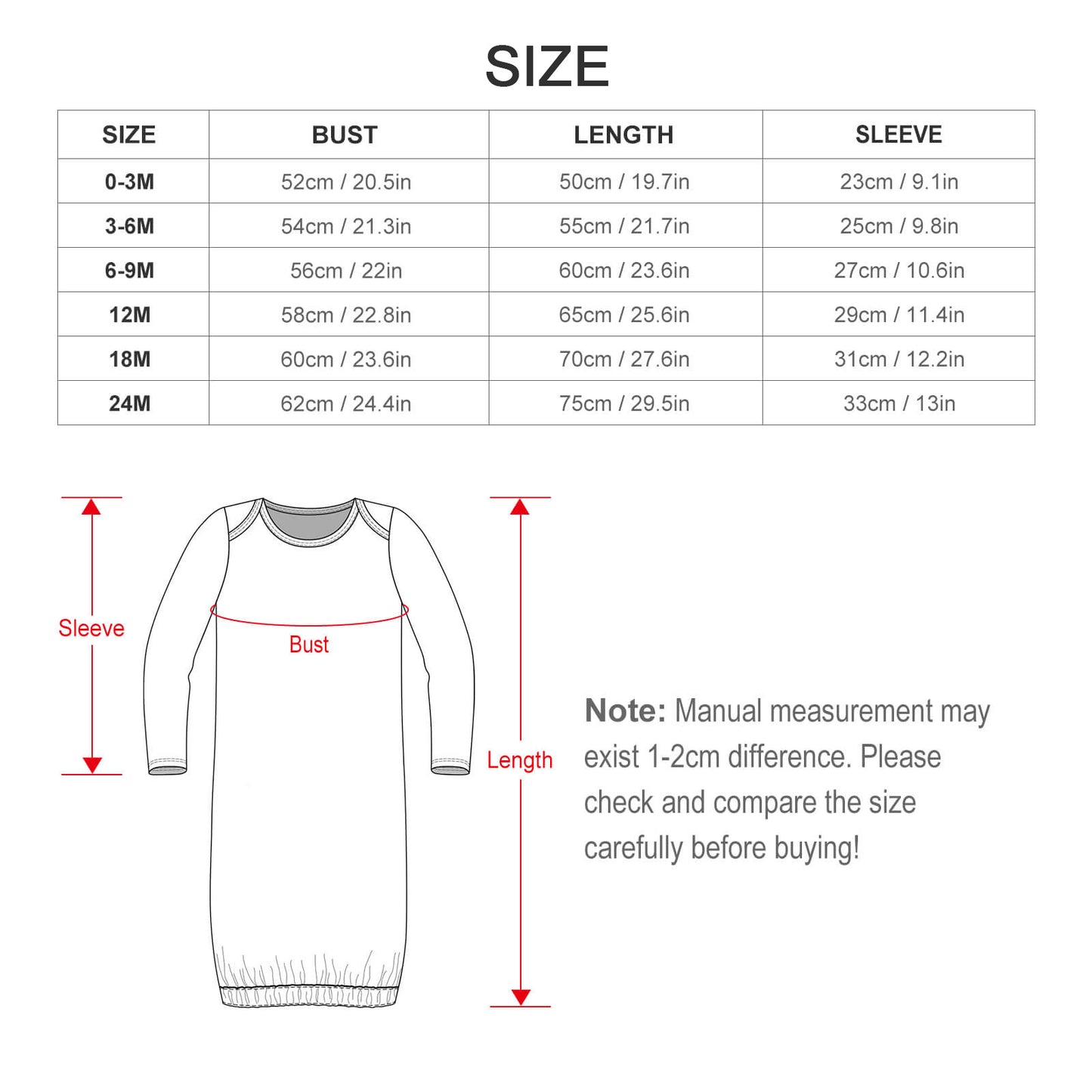 Custom Fire-Resistant Baby Sleep Sack | Personalized Newborn Gown