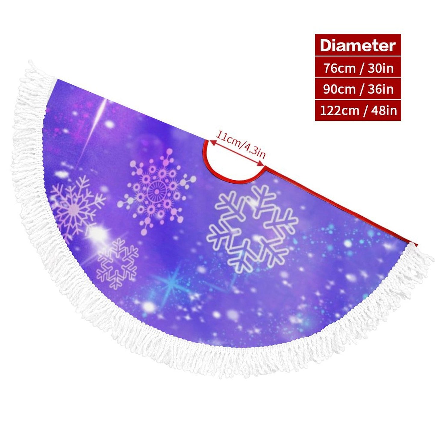 Design a Custom Reversible Tree Skirt | Tasseled & Waterproof