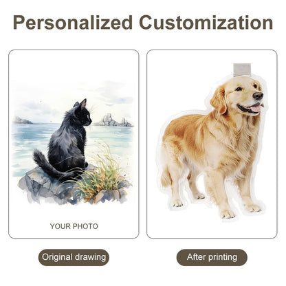 Custom Acrylic Car Visor Clip with Personalized Photo Print
