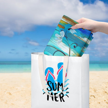 Custom Adult Beach Towel 130x80cm | Personalized Quick-Dry Fleece