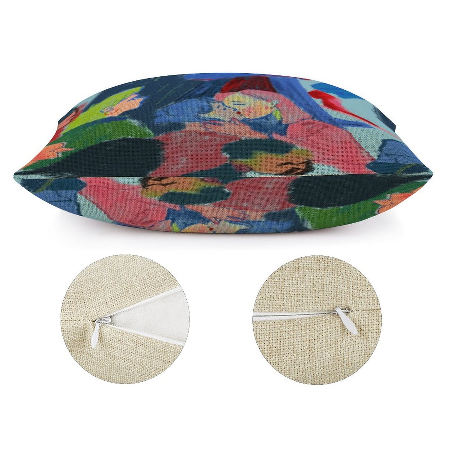 Custom Linen Throw Pillow Covers: Breathable Farmhouse Decor