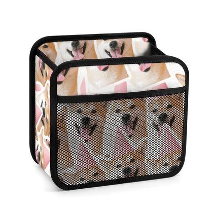 Custom Car Seat Organizer with Mesh Pockets and Reinforced Handles