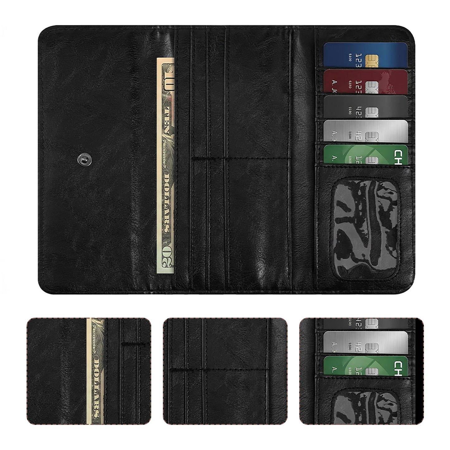 Portafoglio bifold in ecopelle personalizzato con stampa UV
