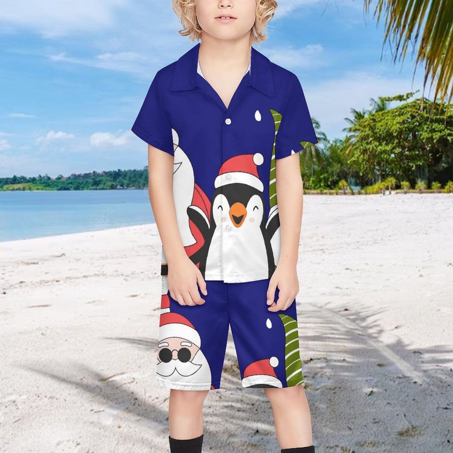 Custom Kids Beach Set | Personalized Summer Shirt & Shorts Outfit