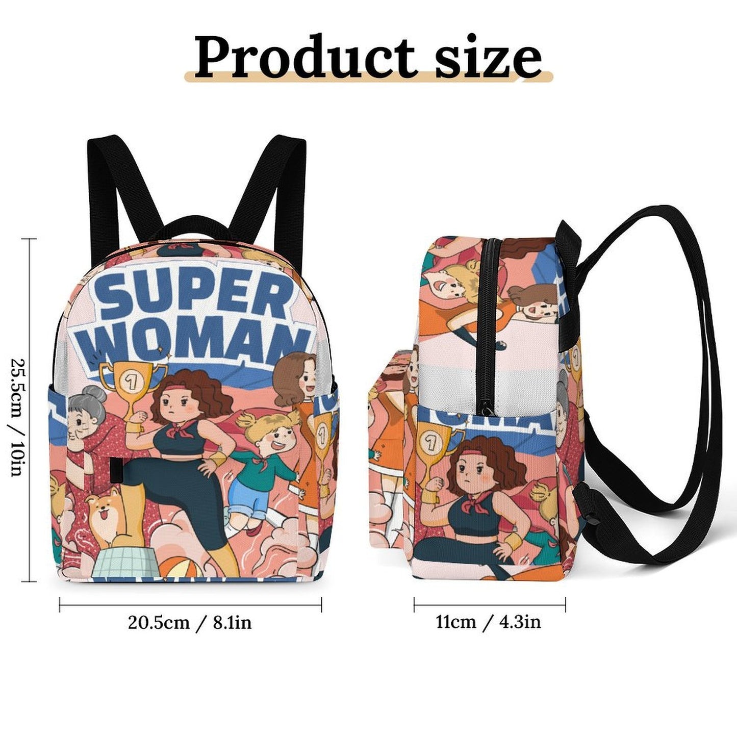Personalized Waterproof Mini Backpack with Custom Print